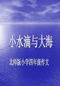 小水滴与大海