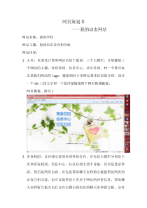 大学网站策划书