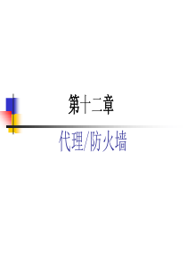 第12讲 代理与防火墙