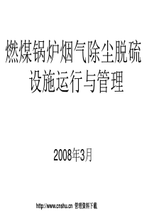 燃煤锅炉烟气除尘脱硫设施运行与管理（PPT 119页）