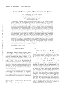 Nonlinear Turbulent Magnetic Diffusion and Mean-Fi