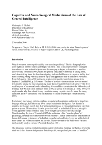 Cognitive and Neurobiological Mechanisms of the La