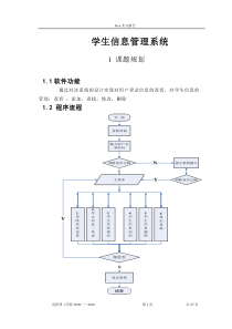 学生信息管理系统设计报告 jsp