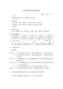 各型铸件铸穴检验规范