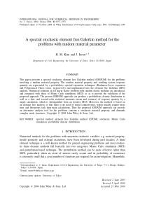 A spectral stochastic element free Galerkin method