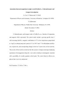 Anomalous itinerant magnetism in single crystal Sr