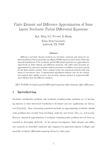 Finite element and difference approximation of som