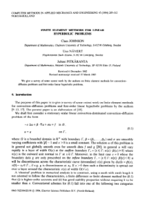 FINITE ELEMENT METHODS FOR LINEAR HYPERBOLIC PROBL