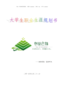 大学生职业生涯规划(教师)