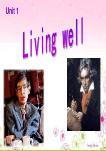 人教版高中英语选修7unit1-Living-well—Warming-Up-and-Reading