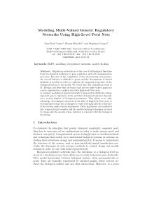 Modeling Multi-valued Genetic Regulatory Networks 