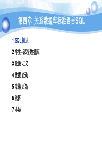 63关系数据库标准语言SQL