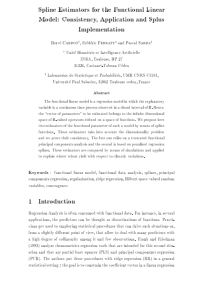 Spline Estimators for the Functional Linear Model 