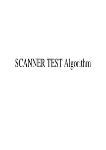 SCANNER TEST Algorithm