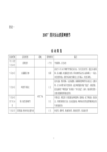 “2007四川(乐山)消夏啤酒节” 策划方案