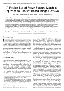 A region-based fuzzy feature matching approach to 