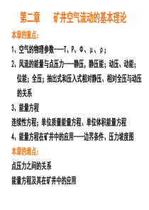 矿井空气流动的基本理论