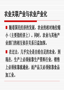 农业关联产业与农业产业化