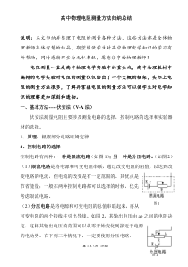 最牛高中物理实验电阻测量方法归纳与总结汇总