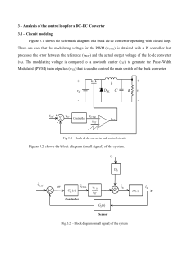 Analysis of the control loop for a DC-DC Converter