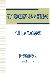 矿产资源登记统计数据管理系统