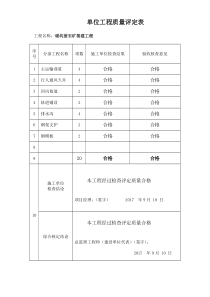 井巷工程验收表