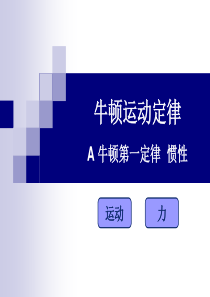 牛顿运动定律A牛顿第一定律惯性运动力