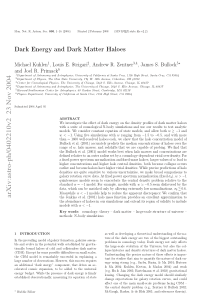 Dark Energy and Dark Matter Halos