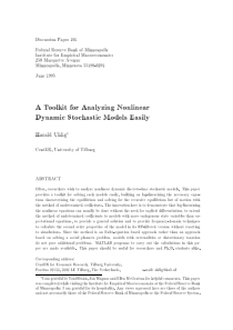 A Toolkit for Analyzing Nonlinear Dynamic Stochast