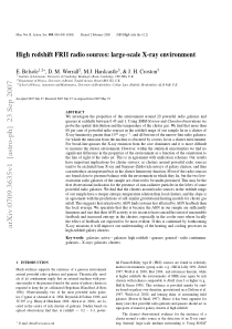 High redshift FRII radio sources large-scale X-ray