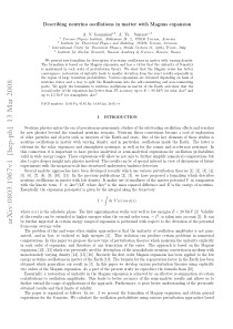 Describing neutrino oscillations in matter with Ma