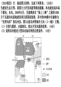 地理能源高考题