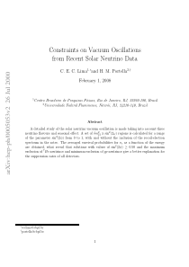 Constraints on Vacuum Oscillations from Recent Sol