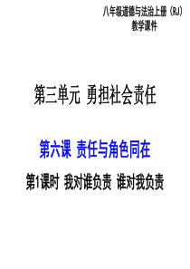 第三单元 勇担社会责任