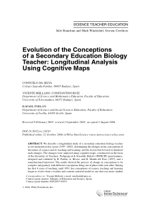 Evolution of the Conceptions of a Secondary Educat