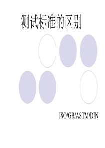 塑料物性检测标准ISO  ASTM  DIN 对比