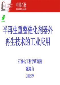 半再生重整催化剂器外再生技术(中石化讲课)