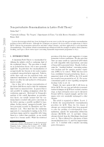 Non-perturbative Renormalization in Lattice Field 