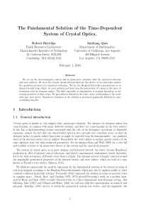 The Fundamental Solution of the Time-Dependent Sys