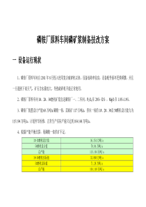 磷铵厂原料磷矿浆制备技改方案