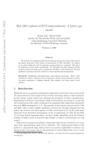 93Flat (001) surfaces of II-VI semiconductors A la