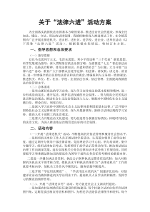 关于法律六进活动方案