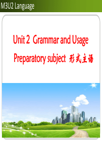 M3U2 Grammar and Usage 3