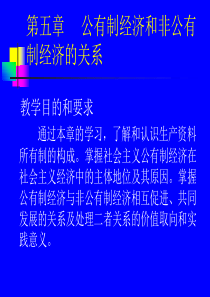 第五章公有制经济和非公有制经济的关系