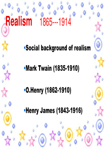 Realism M&Henry James