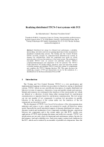 Realizing distributed TTCN-3 test systems with TCI