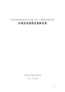 东莞推进教育现代化先进镇街沙田镇复评验收材料