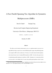 A Fast, Parallel Spanning Tree Algorithm for Symme