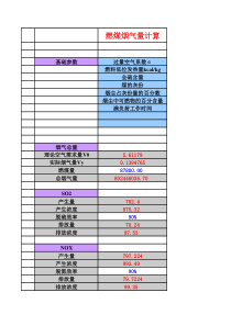 锅炉烟气量、烟尘、二氧化硫、量与浓度的计算(正)