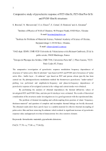 Comparative study of pyroelectric response of PZT-